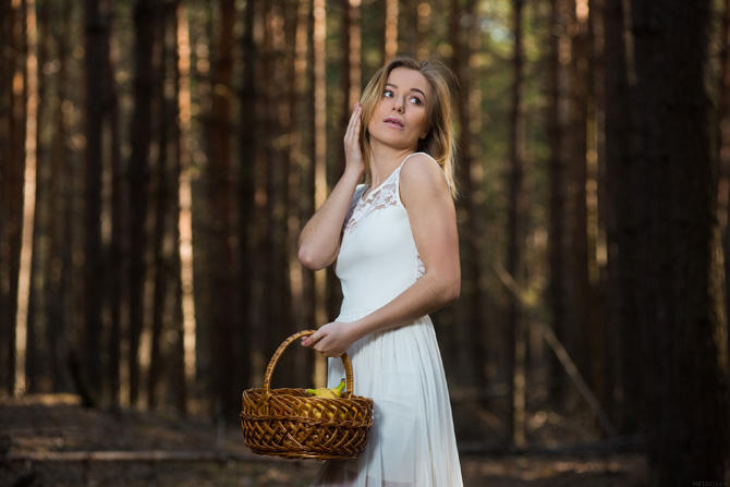 Голая фея с корзиной